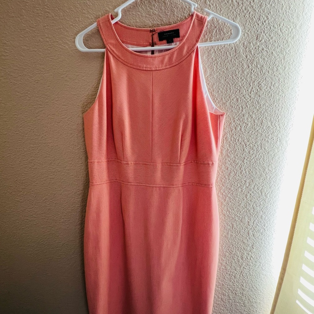 Elegant Pink Sleeveless Dress
